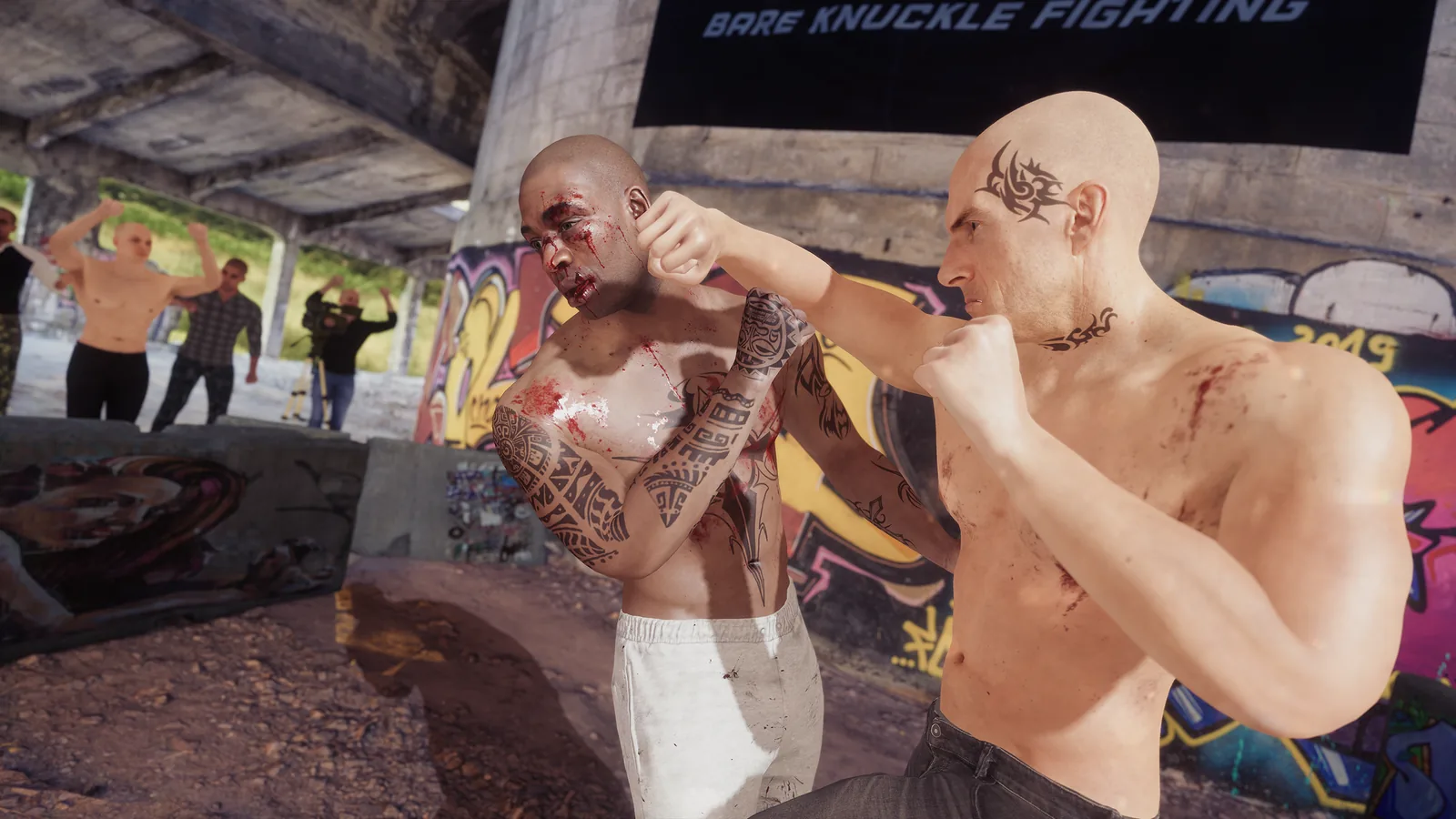 VR boxing ring and opponent in Boxing Underdog