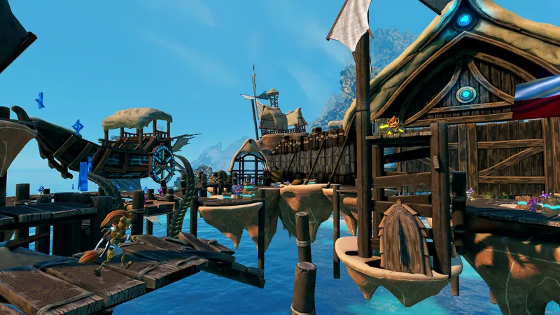 A harbour village of Ven's planet
