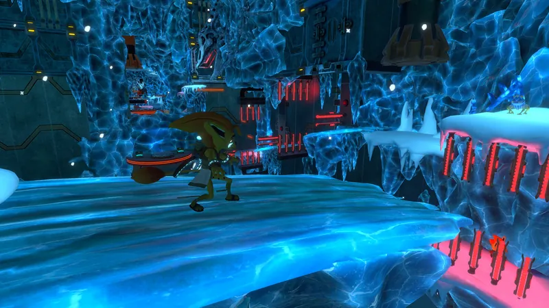 Ven crosses a frozen cave